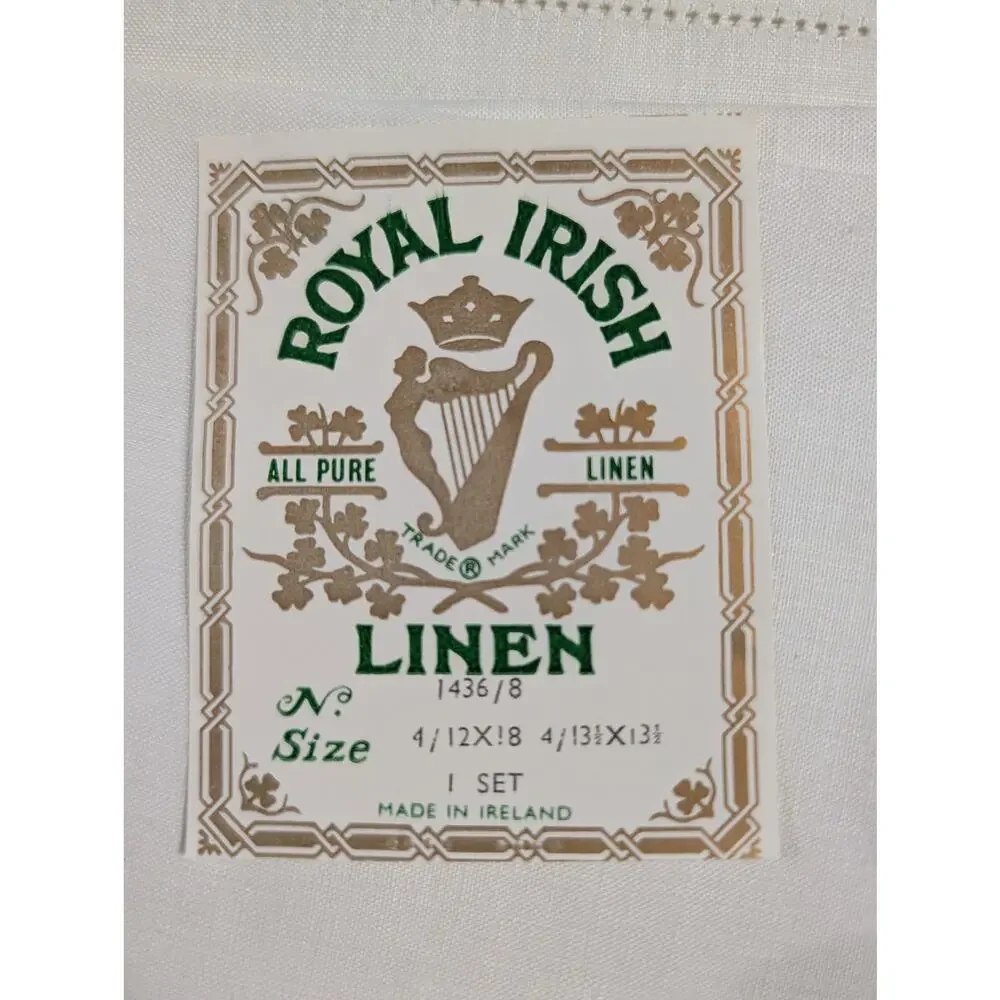 Vintage Royal Irish Linen Luncheon Set - 16 Pieces (New in Boxes!)